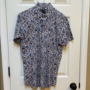 TOPMAN Stretch Skinny Fit Men's Button Down Shirt